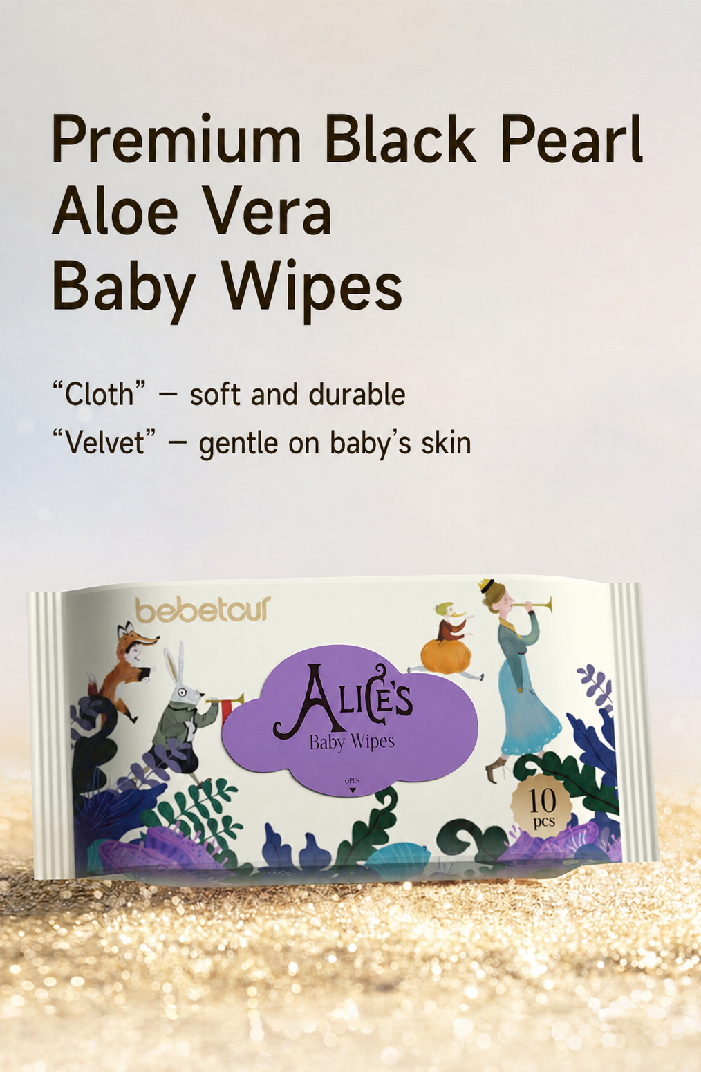 Alice's Baby Wipes - 10 pcs - Image 2