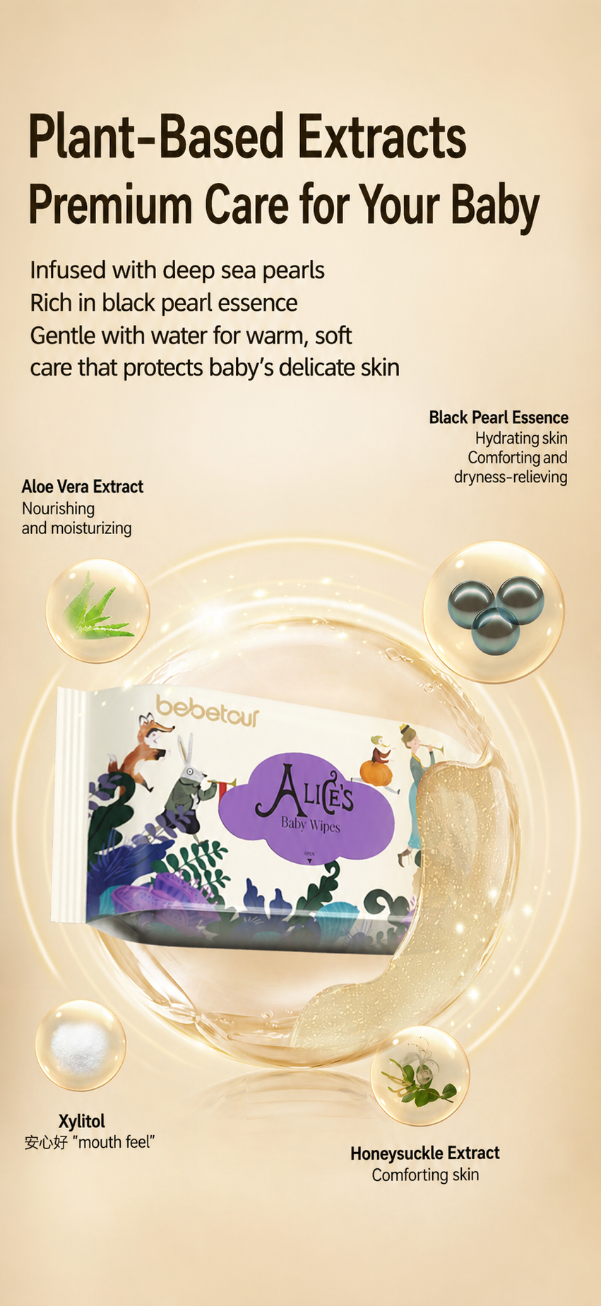 Alice's Baby Wipes - 10 pcs - Image 4