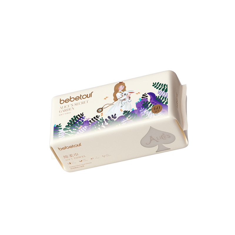 Alice's Secret Garden Soft Towels - Beige